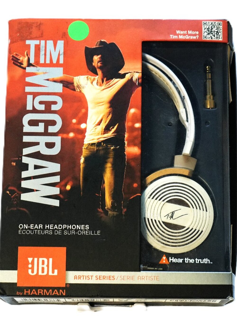 NIB JBL Tim McGraw Signature Series TMG81 Headphones